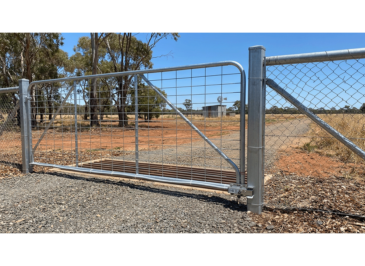 electric gate lock for farm gate