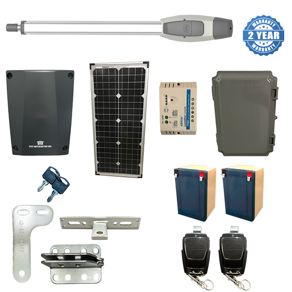 Automatic gate opener for farm gates solar farm gate opener